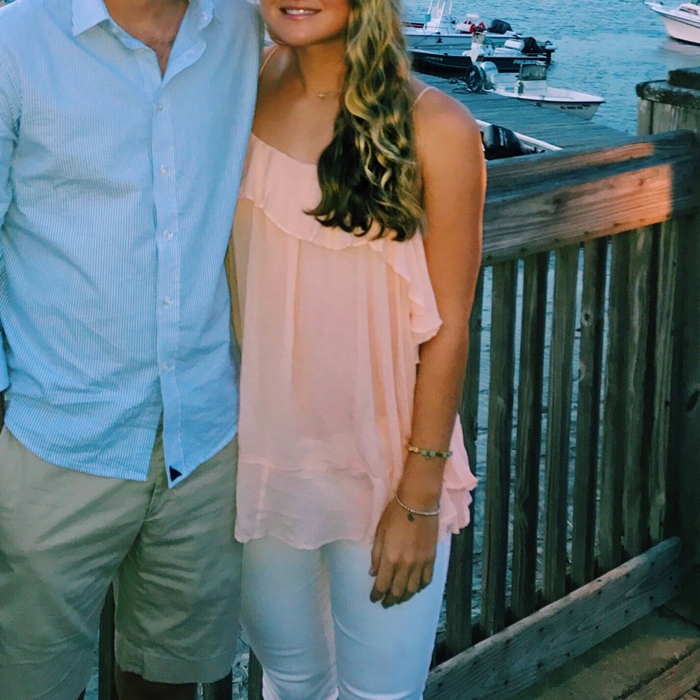 Free people flowy pink tank